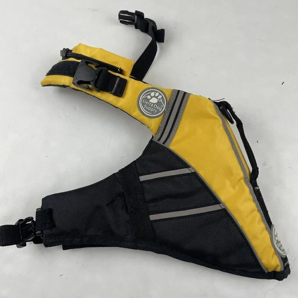 Sierra Dog Supply Dog Life Jacket Size S Yellow Unisex Reflective Adjust Clips
